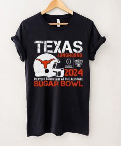 Texas Longhorns football 2024 playoff semifinal at the Allstate Sugar Bowl helmet logo shirt 6 Texas Longhorns football 2024 playoff semifinal at the Allstate Sugar Bowl helmet logo shirt