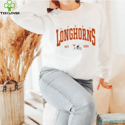 Texas Longhorns football est. 1893 helmet retro hoodie, sweater, longsleeve, shirt v-neck, t-shirt