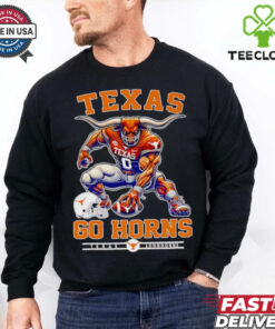 Texas Longhorns go horns football mascot shirt