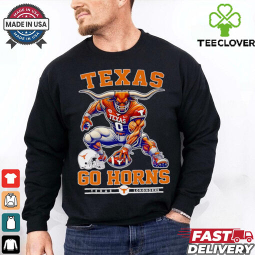 Texas Longhorns go horns football mascot shirt