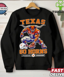 Texas Longhorns go horns football mascot shirt