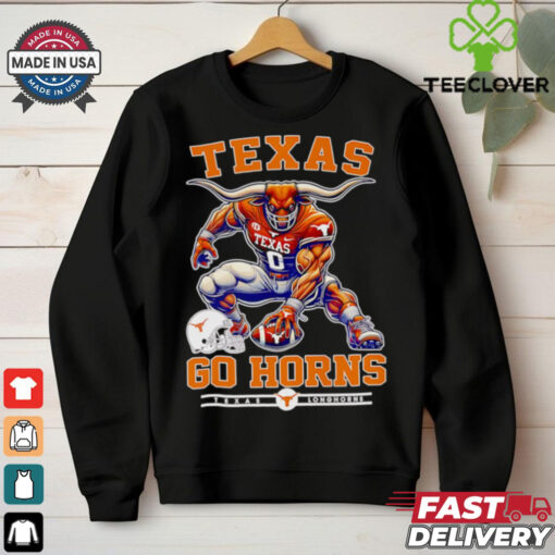 Texas Longhorns go horns football mascot shirt