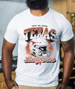 Texas Longhorns hook ’em horns helmet retro shirt