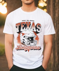 Texas Longhorns hook ’em horns helmet retro shirt