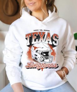 Texas Longhorns hook ’em horns helmet retro shirt