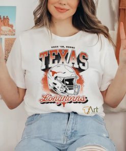 Texas Longhorns hook ’em horns helmet retro shirt