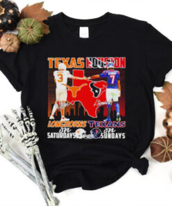 Texas Longhorns on Saturdays Texas Houston on Sundays signature shirt