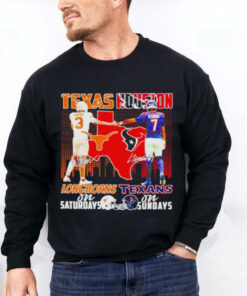 Texas Longhorns on Saturdays Texas Houston on Sundays signature shirt