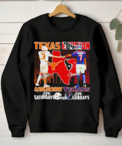 Texas Longhorns on Saturdays Texas Houston on Sundays signature shirt