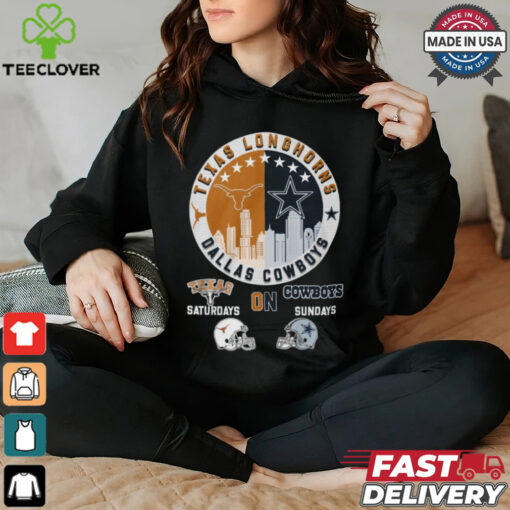 Texas Longhorns on dallas cowboys saturdays shirt