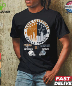 Texas Longhorns on dallas cowboys saturdays shirt
