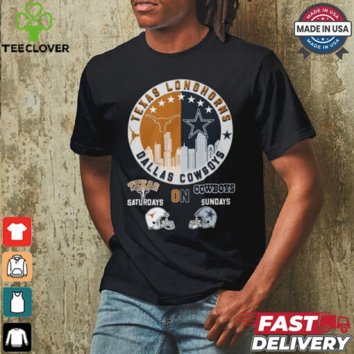 Texas Longhorns on dallas cowboys saturdays shirt