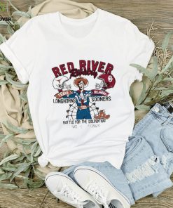 Texas Longhorns vs Oklahoma Sooners Red River Rivalry Match Up Washed T Shirt