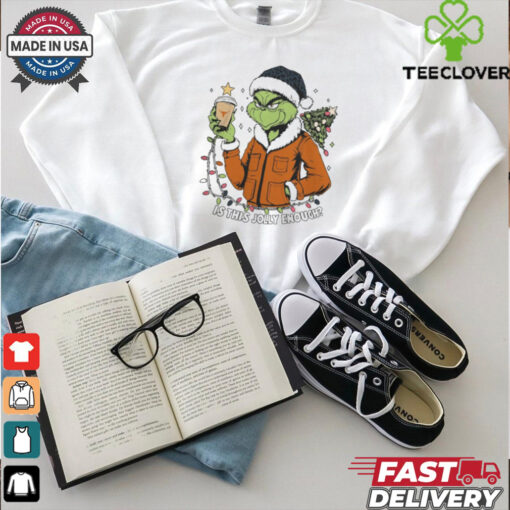 Texas Longhorns x Santa Grinch Is This Jolly Enough Merry Christmas Shirt