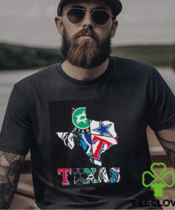 Texas Maps Sports Teams Logo 2024 Shirt