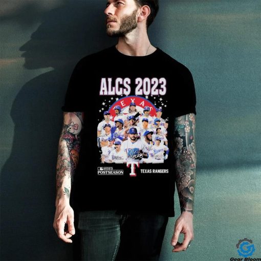 Texas Rangers ALCS 2023 Postseason Signatures shirt