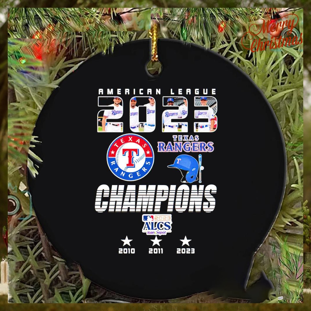 Texas Rangers American League Championship series 2023 ornament Texas Rangers American League Championship series 2023 ornament