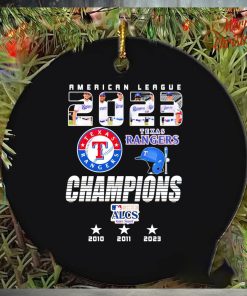 Texas Rangers American League Championship series 2023 ornament