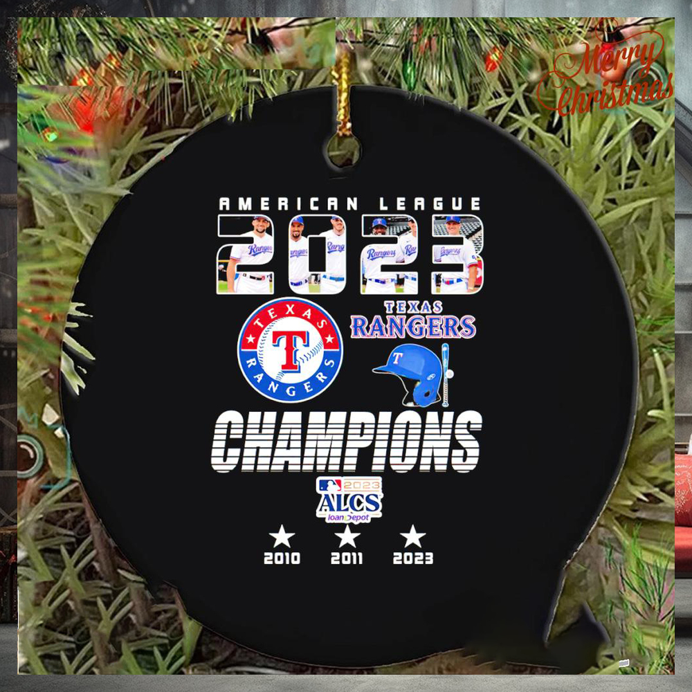 Texas Rangers American League Championship series 2023 ornament Texas Rangers American League Championship series 2023 ornament