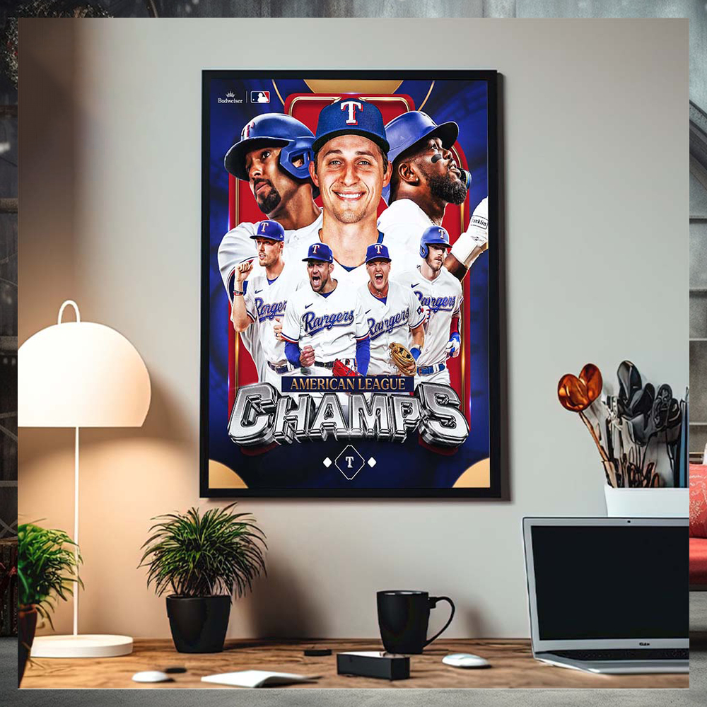 Texas Rangers Are Going To The World Series MLB American League Champs Home Decor Poster Canvas Texas Rangers Are Going To The World Series MLB American League Champs Home Decor Poster Canvas