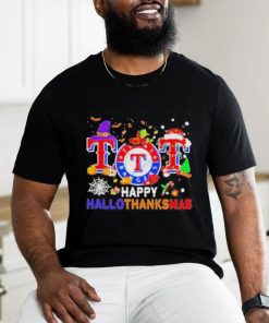Texas Rangers Baseball Happy Hallothanksmas Shirt