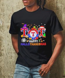 Texas Rangers Baseball Happy Hallothanksmas Shirt