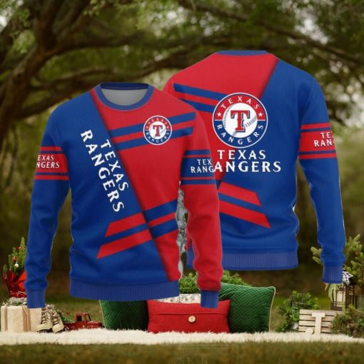 Texas Rangers Basic Pattern New Style Knitted Sweater