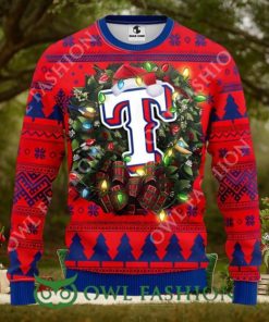 Texas Rangers Big Logo Ugly Christmas Sweater