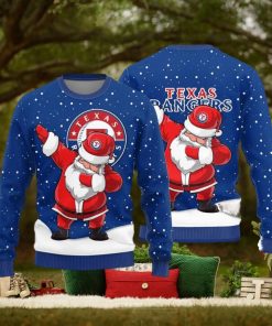 Texas Rangers Dab Santa Ugly Christmas Sweater