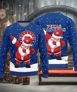 Texas Rangers Dab Santa Ugly Christmas Sweater