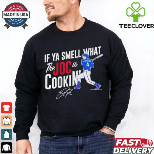 Texas Rangers Joc Pederson if ya smell what the Joc is cookin’ signature shirt