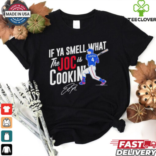 Texas Rangers Joc Pederson if ya smell what the Joc is cookin’ signature shirt