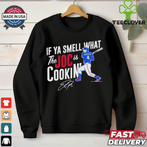 Texas Rangers Joc Pederson if ya smell what the Joc is cookin’ signature shirt
