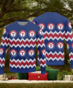 Texas Rangers Logo Knitted Pattern Ugly Christmas SweaterTexas Rangers Logo Knitted Pattern Ugly Christmas Sweater