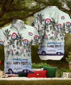 Texas Rangers MLB Coconut Car Pattern Hawaiian Shirt