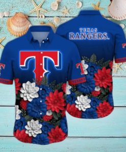 Texas Rangers MLB Flower Hawaii Shirt And Tshirt For Fans,