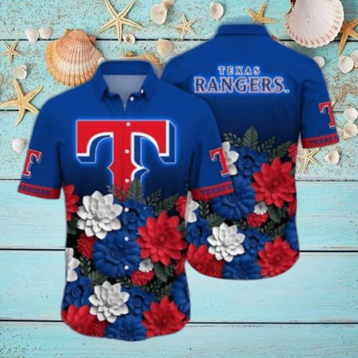 Texas Rangers MLB Flower Hawaii Shirt And Thoodie, sweater, longsleeve, shirt v-neck, t-shirt For Fans,