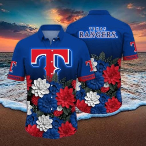 Texas Rangers MLB Flower Hawaii Shirt And Thoodie, sweater, longsleeve, shirt v-neck, t-shirt For Fans,