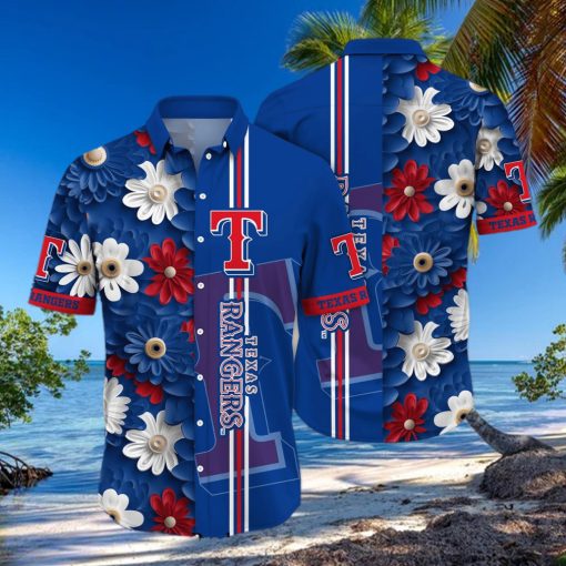Texas Rangers MLB For Sports Fan All Over Printed Hawaiian Style Shirt