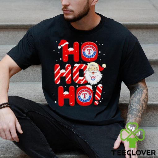 Texas Rangers MLB Ho Ho Ho Santa Claus Merry Christmas Shirt