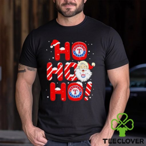 Texas Rangers MLB Ho Ho Ho Santa Claus Merry Christmas Shirt