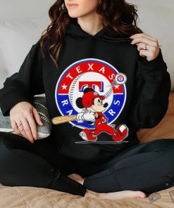 Texas Rangers MLB Mickey Mouse player cartoon 2023 shirt