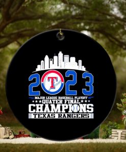 Texas Rangers MLB playoff Quater Final Champions ornament