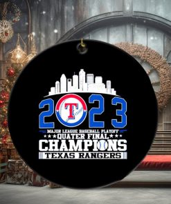 Texas Rangers MLB playoff Quater Final Champions ornament