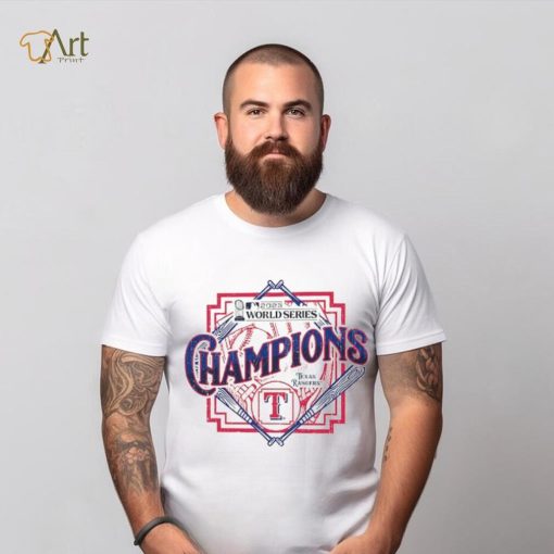 Texas Rangers Majestic Threads 2023 World Series Champions Raglan T Shirt