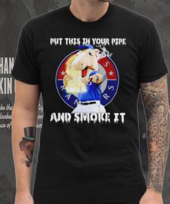 Texas Rangers Mascot put this in your pipe and smoke it hoodie, sweater, longsleeve, shirt v-neck, t-shirt