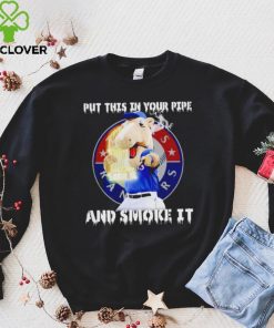 Texas Rangers Mascot put this in your pipe and smoke it hoodie, sweater, longsleeve, shirt v-neck, t-shirt