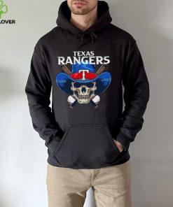 Texas Rangers Skull Cowboy Baseball Shirt