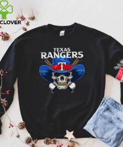 Texas Rangers Skull Cowboy Baseball Shirt