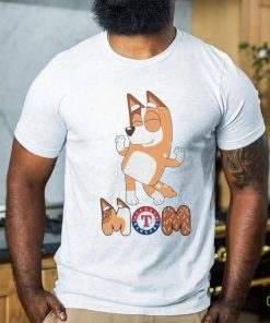 Texas Rangers Smiling Dancing Bluey Mom shirt